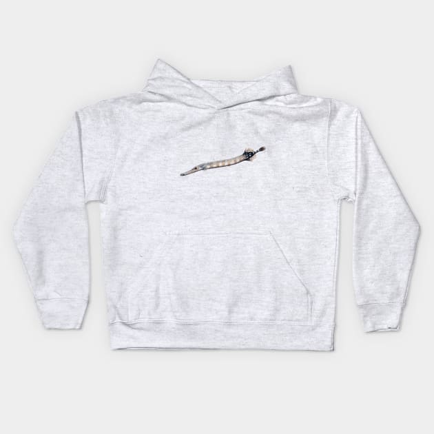 Trumpet fish Kids Hoodie by chloeyzoard